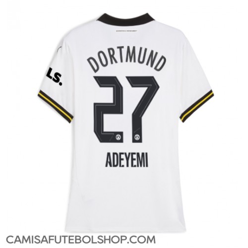 Camisa de time de futebol Borussia Dortmund Karim Adeyemi #27 Replicas 3º Equipamento Feminina 2024-25 Manga Curta